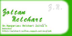 zoltan melchart business card